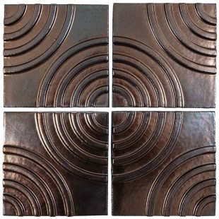Arto Brick - Metallic: Target Bronze 6"x6" - Ceramic Tile 