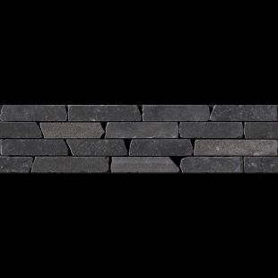 Arto Brick - Italian Black: Murotto/Nero Natural 6"x24" - Porcelain Tile 