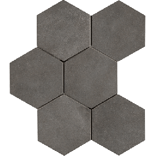 LDI - Rewind: Peltro Hexagon 8"x8" - Porcelain Tile 